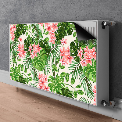 Printed radiator mat Hawaii flowers