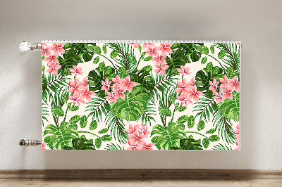 Printed radiator mat Hawaii flowers