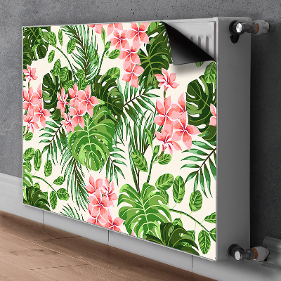 Printed radiator mat Hawaii flowers