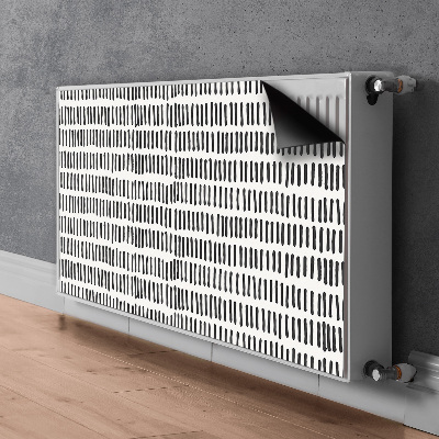 Radiator cover Abstract lines