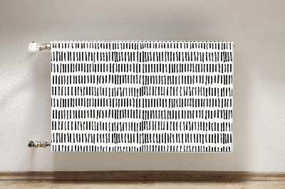 Radiator cover Abstract lines