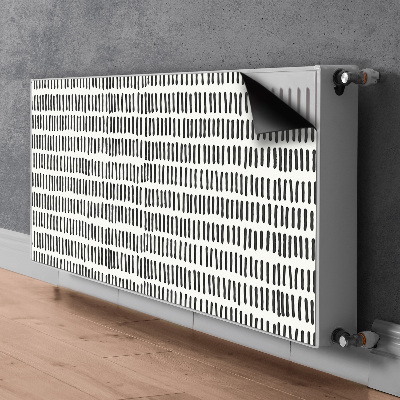 Radiator cover Abstract lines