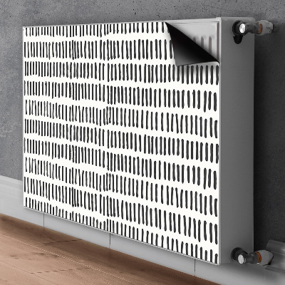 Radiator cover Abstract lines