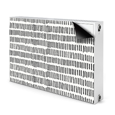 Radiator cover Abstract lines