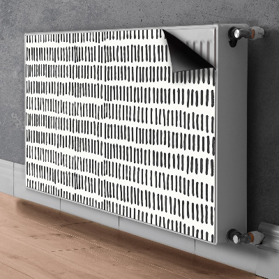 Radiator cover Abstract lines