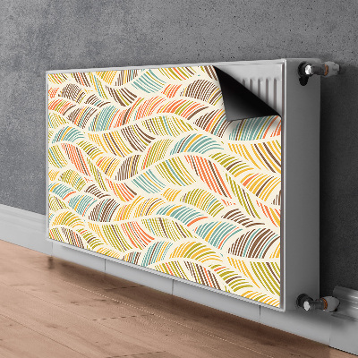 Radiator cover Abstract waves