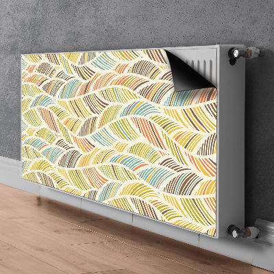 Radiator cover Abstract waves