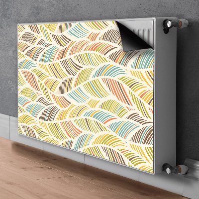 Radiator cover Abstract waves