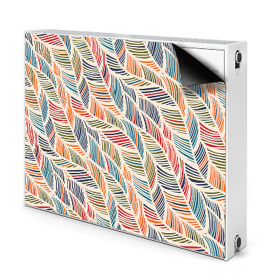 Decorative radiator cover Colorful waves