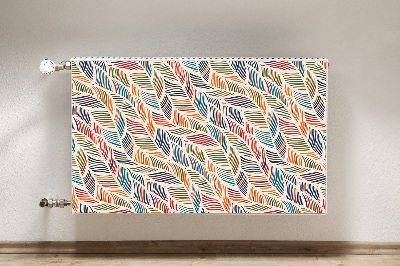 Decorative radiator cover Colorful waves