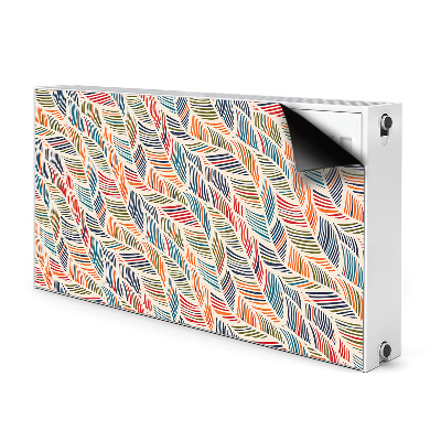 Decorative radiator cover Colorful waves