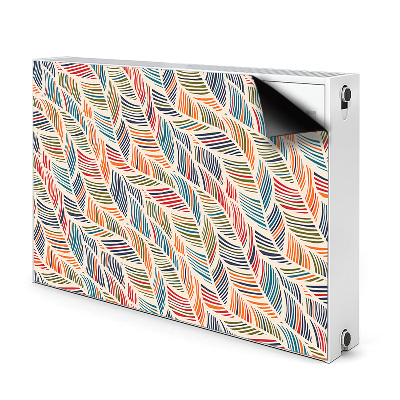 Decorative radiator cover Colorful waves