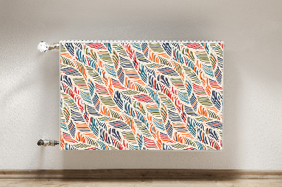 Decorative radiator cover Colorful waves