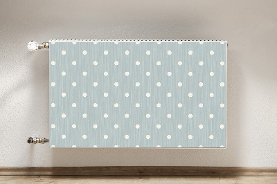 Radiator cover White polka dots