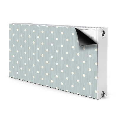 Radiator cover White polka dots