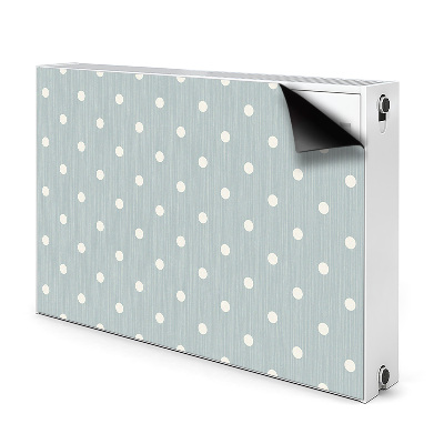 Radiator cover White polka dots