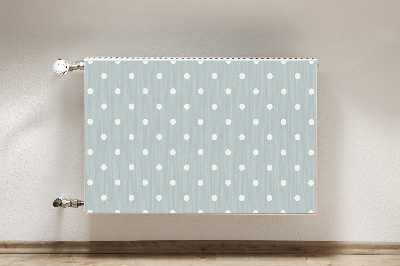 Radiator cover White polka dots