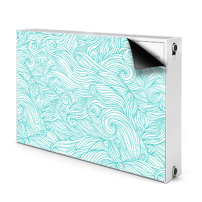 Magnetic radiator mat Vintage waves