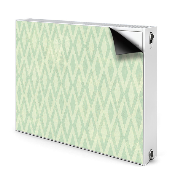 Magnetic radiator mat Green diamonds