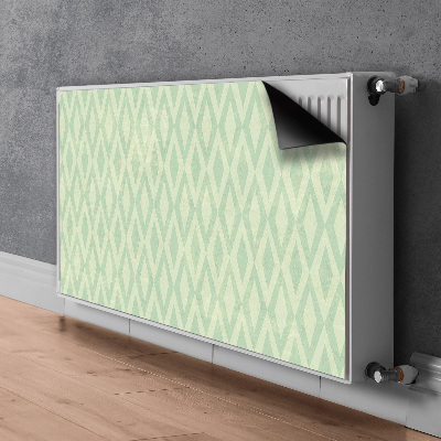 Magnetic radiator mat Green diamonds