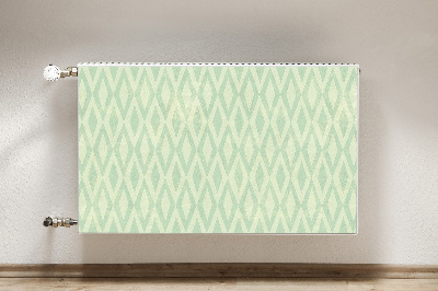 Magnetic radiator mat Green diamonds