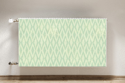 Magnetic radiator mat Green diamonds