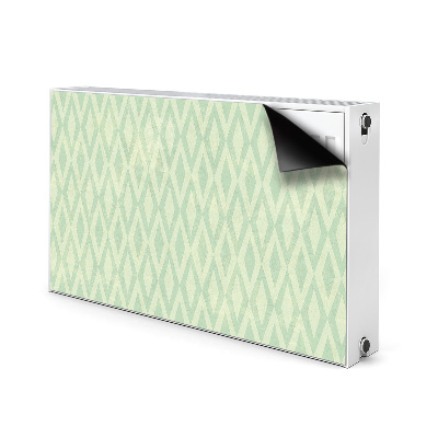 Magnetic radiator mat Green diamonds