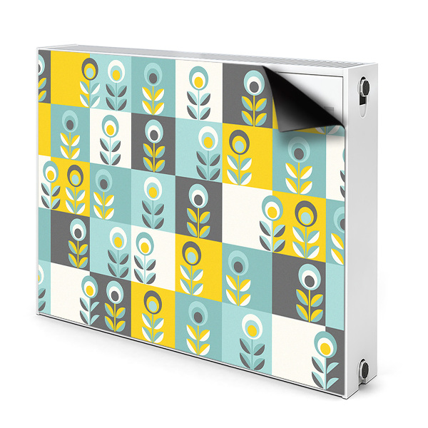 Decorative radiator cover Scandinavian pattern