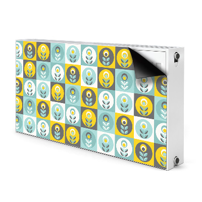 Printed radiator mat Floral pattern