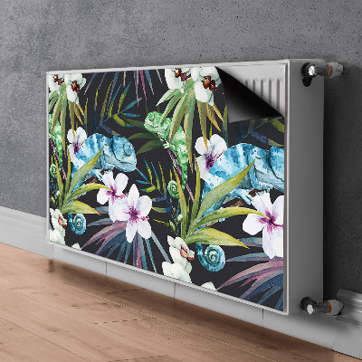 Magnetic radiator cover Blue chameleon