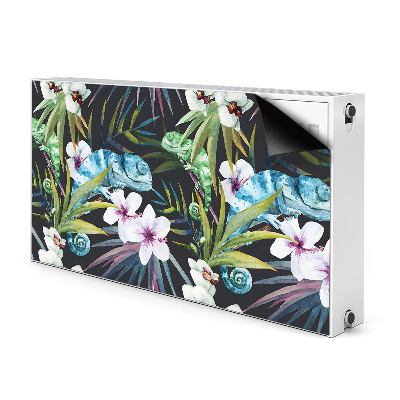 Magnetic radiator cover Blue chameleon