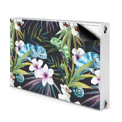 Magnetic radiator cover Blue chameleon