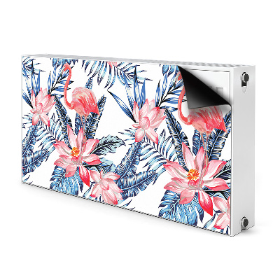 Magnetic radiator cover Painted flamingo