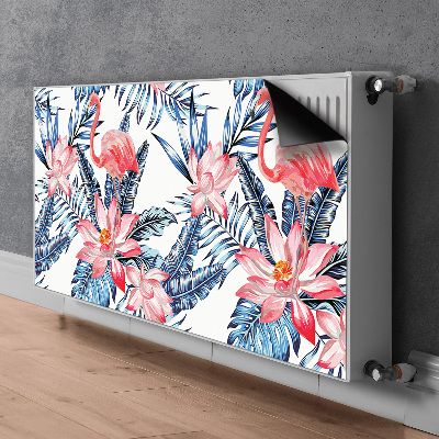 Magnetic radiator cover Painted flamingo