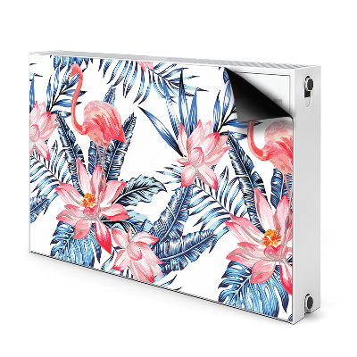 Magnetic radiator cover Painted flamingo