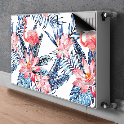 Magnetic radiator cover Painted flamingo