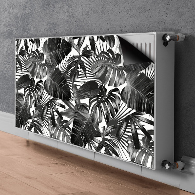 Radiator cover Dark leaves