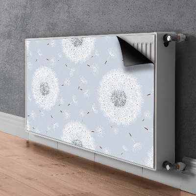 Magnetic radiator mat dandelions