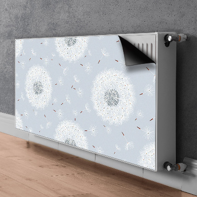 Magnetic radiator mat dandelions