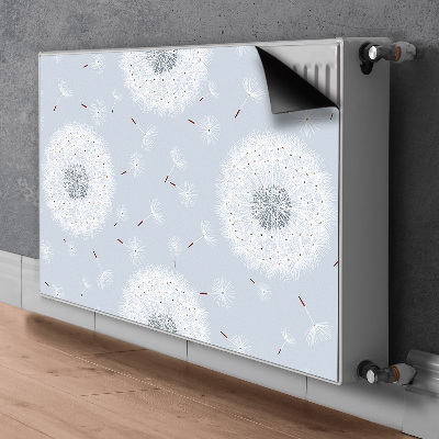 Magnetic radiator mat dandelions