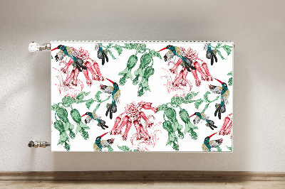 Magnetic radiator mat Herbs and birds