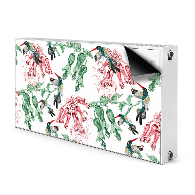 Magnetic radiator mat Herbs and birds