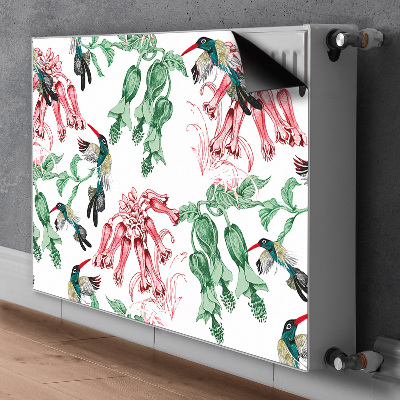 Magnetic radiator mat Herbs and birds