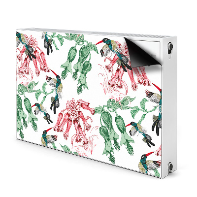 Magnetic radiator mat Herbs and birds