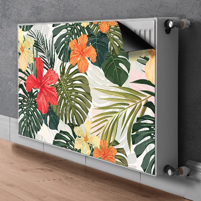 Magnetic radiator mat Hawaiian island