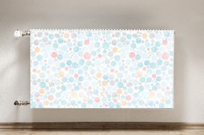 Decorative radiator mat Pastel dots