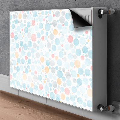 Decorative radiator mat Pastel dots