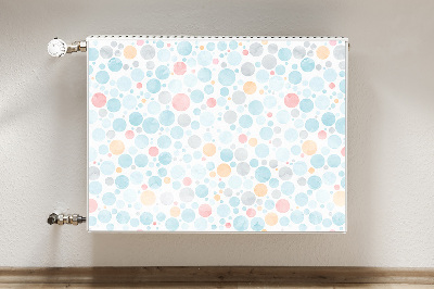 Decorative radiator mat Pastel dots