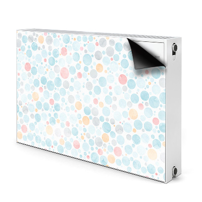 Decorative radiator mat Pastel dots