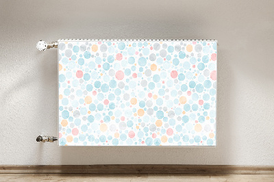 Decorative radiator mat Pastel dots